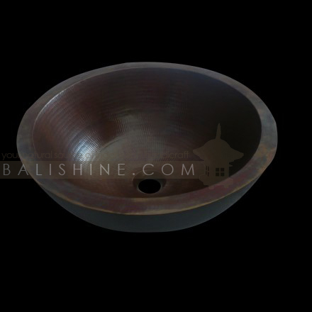Balishine: Your natural source of indonesian handicraft presents in its Home Decor collection the Copper Sink:11LIS15415:This sink is produced in Indonesia made from copper.  Same as picture