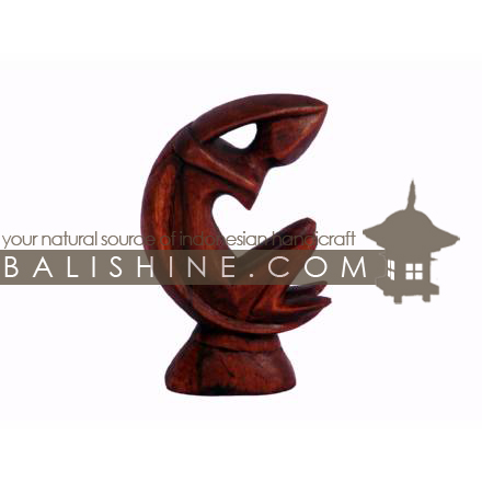 Balishine: Your natural source of indonesian handicraft presents in its Home Decor collection the Suar Wood Abstract Statue:12IMS382:This abstract statue is a handicraft of Bali made from suar wood.  