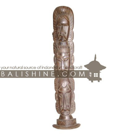 Balishine: Your natural source of indonesian handicraft presents in its Home Decor collection the Mask On Foot:12RAM615222:This mask on foot is a handicraft of Bali made from albesia wood.  