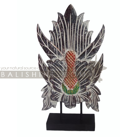 Balishine: Your natural source of indonesian handicraft presents in its Home Decor collection the Sculpture:12NUU335522:This sculpture with stand is produced in Indonesia and made from albasia wood.  