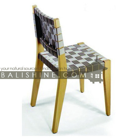 Balishine: Your natural source of indonesian handicraft presents in its Home Decor collection the Chair:114MNF665873:This chair is produced in indonesia, made from teak wood and leather.  This furniture is made from high quality teak wood grade A premium. Natural, chocolate or dark color.