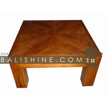 Balishine: Your natural source of indonesian handicraft presents in its Home Decor collection the Coffee Table:114SEF133947:This square coffee table is produced in indonesia, made from teak wood.  Natural, chocolate or dark color