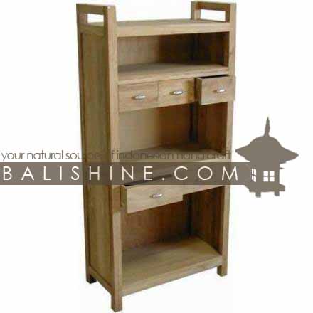 Balishine: Your natural source of indonesian handicraft presents in its Home Decor collection the Kitchen Furniture:114GEN294034:This kitchen furniture is produced in indonesia, made from teak wood. It has 5 drawers.  Natural, chocolate, white or dark color