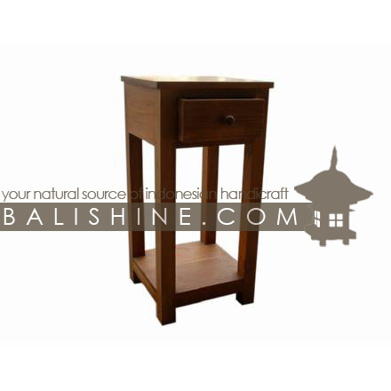 Balishine: Your natural source of indonesian handicraft presents in its Home Decor collection the Phone Table:114GEN293904:This phone table with 1 drawers is produced in indonesia, made from teak wood.  Natural, chocolate or dark color