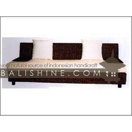 Balishine: Your natural source of indonesian handicraft presents in its Home Decor collection the Sofa:114SRI444039:This sofa is produced in indonesia, made from banana and teak wood. This price is without cushion.  Several materials are available : seagrass, banana leaf or rotan