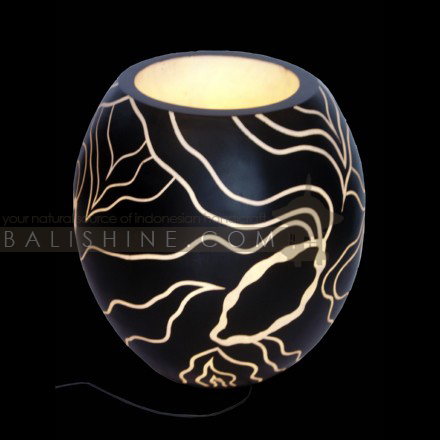 Balishine: Your natural source of indonesian handicraft presents in its Home Decor collection the Lamp:13NAA155642:This lamp is made from fiber glass.  For electric fitting please contact us