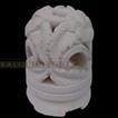 balishine This round candle holder is produced in Indonesia made from natural white lime stone. 