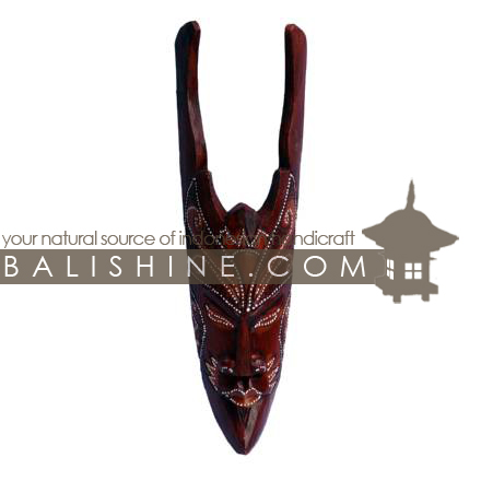 Balishine: Your natural source of indonesian handicraft presents in its Home Decor collection the Mask Mix:17MUL472592:This mask is a handicraft of Bali made from albesia wood.  