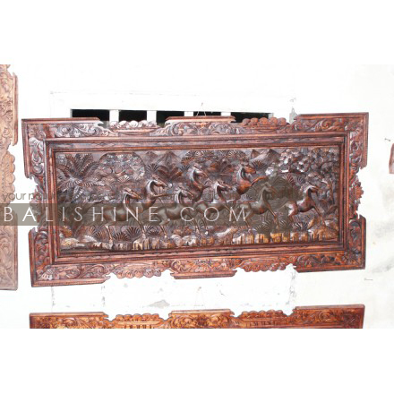 Balishine: Your natural source of indonesian handicraft presents in its Home Decor collection the Panel:17GUR506462:This panel is a handicraft of Bali made from suar wood.  