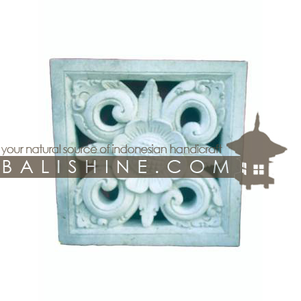 Balishine: Your natural source of indonesian handicraft presents in its Outdoor collection the Stone Frame:211BIB3653:This stone frame is produced in Indonesia, made from lime stone.  white color