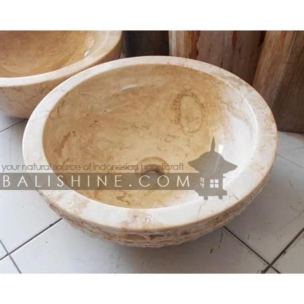 Balishine: Your natural source of indonesian handicraft presents in its Home Decor collection the Yellow Onyx Sink Design 1:11DF18537:This sink is made from onyx stone.  