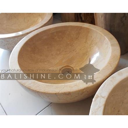 Balishine: Your natural source of indonesian handicraft presents in its Home Decor collection the Yellow Onyx Sink Design 3:11DF18539:This sink is made from onyx stone.  