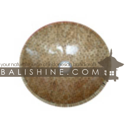 Balishine: Your natural source of indonesian handicraft presents in its Home Decor collection the White Skin of Coconut Shell Sink:11DIV112:This sink is produced in Indonesia made from resin with the white skin of coconut shell  