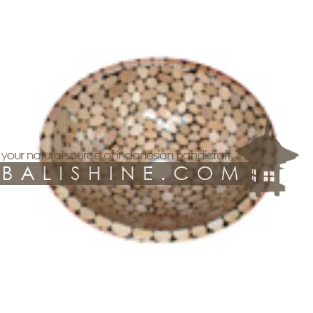 Balishine: Your natural source of indonesian handicraft presents in its Home Decor collection the White Gravel Stone Sink:11DIV115:This sink is produced in Indonesia made from resin and the formating of white gravel stone     