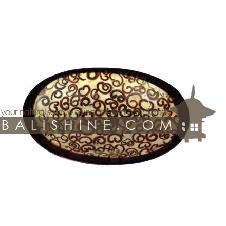 Balishine: Your natural source of indonesian handicraft presents in its Home Decor collection the Oval Soap Holder:11DIV234:This oval soap holder is produced in Bali made from teak wood with natural parfumed tropical spice known as cinamon with white resin.   
