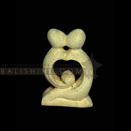 Balishine: Your natural source of indonesian handicraft presents in its Home Decor collection the Abstract Statue:12DEL35583:This abstract statue is a handicraft of Bali made from natural white lime stone.  white color.
