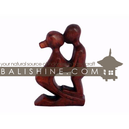 Balishine: Your natural source of indonesian handicraft presents in its Home Decor collection the Suar Wood Abstract Statue:12IMS384:This abstract statue is a handicraft of Bali made from suar wood.  