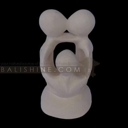 Balishine: Your natural source of indonesian handicraft presents in its Home Decor collection the Abstract Statue:12SAI35594:This abstract statue is a handicraft of Bali made from natural white lime stone.  white color.