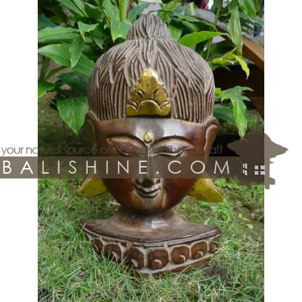 Balishine: Your natural source of indonesian handicraft presents in its Home Decor collection the Albesia Buddha Statue :12MUL33569:This buddha head statue is a handicraft of Bali made from albesia wood.  With gold color