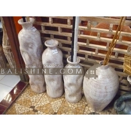 Balishine: Your natural source of indonesian handicraft presents in its Home Decor collection the Decorative Pot:12LJP56816:This decorative pot is made from GRC (concrete mixed with fiber) and can be used indoor or outdoor.  lots of colors available.