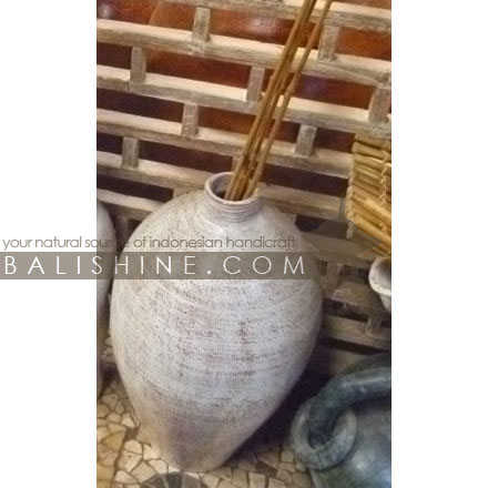 Balishine: Your natural source of indonesian handicraft presents in its Home Decor collection the Decorative Pot:12LJP56817:This decorative pot is made from GRC (concrete mixed with fiber) and can be used indoor or outdoor.  lots of colors available.
