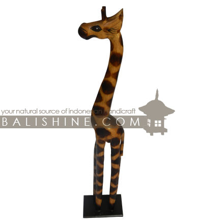 Balishine: Your natural source of indonesian handicraft presents in its Home Decor collection the Giraffe:12DAE36751:This giraffe is a handicraft of Bali made from albasia and MDF wood.  