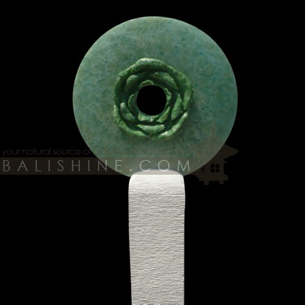 Balishine: Your natural source of indonesian handicraft presents in its Home Decor collection the Glass Artwork:12FOC315390:This glass artwork is produced in Indonesia made from glass. Sold with stone stand.  