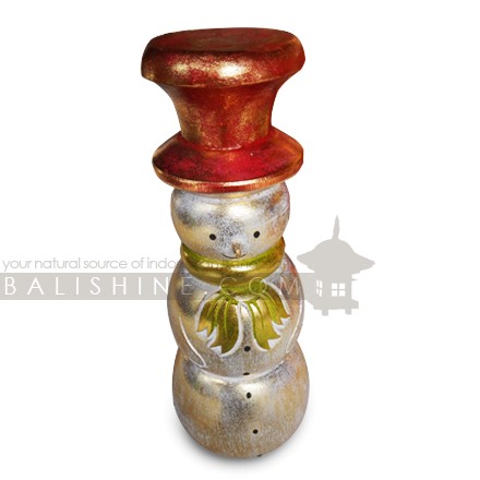 Balishine: Your natural source of indonesian handicraft presents in its Home Decor collection the Round Snowman:12RAT37960:This standing snowman is produced in Bali and made from natural albasia wood.  Result will be so beautiful under your christmas tree?  