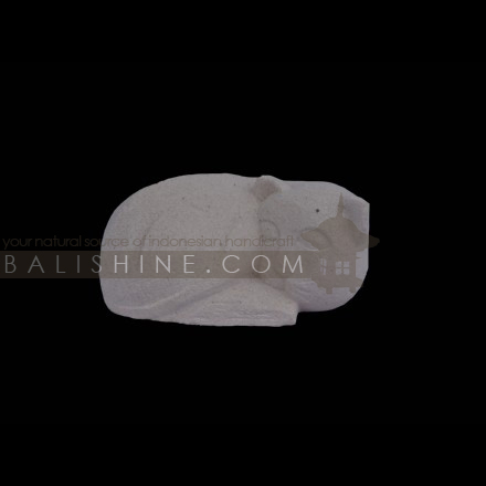 Balishine: Your natural source of indonesian handicraft presents in its Home Decor collection the Cat Statue:12DEL35633:This cat statue is a handicraft of Bali made from natural white lime stone.  white color.