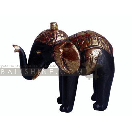 Balishine: Your natural source of indonesian handicraft presents in its Home Decor collection the Elephant Statue:12NUU35533:This elephant statue is produced in Indonesia and made from albasia wood.  
