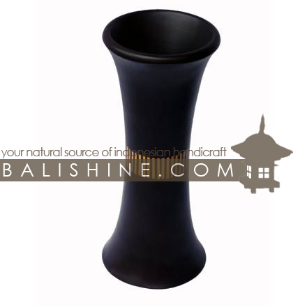 Balishine: Your natural source of indonesian handicraft presents in its Home Decor collection the Vase Flower:12KAL5486:This vase is produced in Bali made from mango wood and formating  by the skin of coconut shell.  