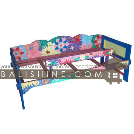 Balishine: Your natural source of indonesian handicraft presents in its Home Decor collection the Bed:114RAH624648:This funny bed is produced in Bali made from albesia wood.  Mix color