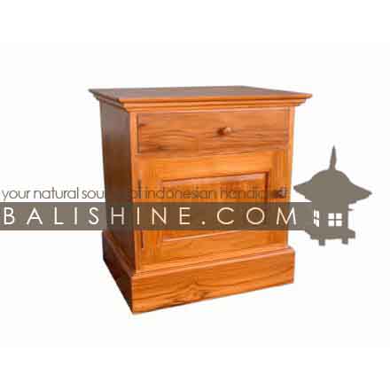 Balishine: Your natural source of indonesian handicraft presents in its Home Decor collection the Bedside:114GEN303783:This bedside with 1 drawer and 1 door is produced in indonesia, made from teak wood.  Natural, chocolate or dark color