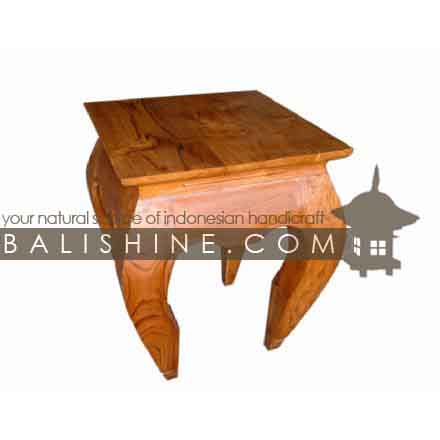Balishine: Your natural source of indonesian handicraft presents in its Home Decor collection the Bedside:114GEN303785:This opium table bedside is produced in indonesia, made from teak wood.  Natural, chocolate or dark color