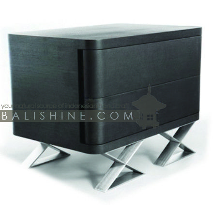 Balishine: Your natural source of indonesian handicraft presents in its Home Decor collection the Bedside:114MNF305961:This bedside with 2 drawers is produced in indonesia, made from teak wood.  Same as picture