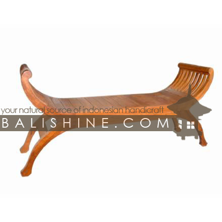 Balishine: Your natural source of indonesian handicraft presents in its Home Decor collection the Bench:114SRI663799:This bench is produced in indonesia, made from teak wood.  Natural, chocolate or dark color