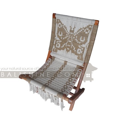 Balishine: Your natural source of indonesian handicraft presents in its Home Decor collection the Butterfly Macrame Chair:114NUS667972:This fiber macrame chair is hand crafted to the highest quality.  With this beatiful piece you'll instantly add a bohemian vibe to your room and it will really warm up a space. It is great for a bedroom, living area, or anywhere where you'd like to bring some texture and interest to your rooms.  Handmade, natural, 100% cotton with teak wood.
