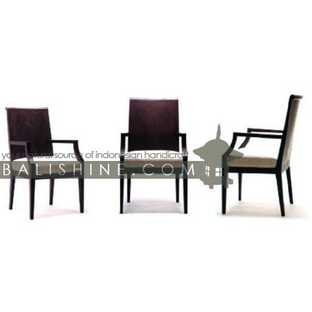 Balishine: Your natural source of indonesian handicraft presents in its Home Decor collection the Chair:114MNF665877:This chair is produced in indonesia, made from teak wood with cushion.  This furniture is made from high quality teak wood grade A premium. Natural, chocolate or dark color.