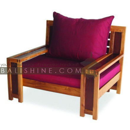 Balishine: Your natural source of indonesian handicraft presents in its Home Decor collection the Chair:114MNF445942:This chair is produced in indonesia, made from teak wood. This price is without cushion.  This furniture is made from high quality teak wood grade A premium. Natural, chocolate or dark color.