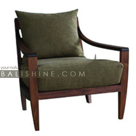 Balishine: Your natural source of indonesian handicraft presents in its Home Decor collection the Chair:114MNF445952:This chair is produced in indonesia, made from teak wood. This price is with cushion.  This furniture is made from high quality teak wood grade A premium. Natural, chocolate or dark color.