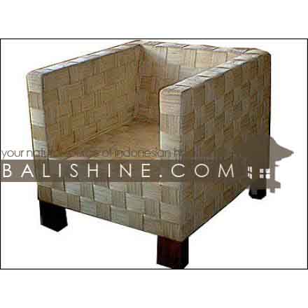 Balishine: Your natural source of indonesian handicraft presents in its Home Decor collection the Chair:114SRI444074:This chair is produced in indonesia, made from rotan and teak wood. This price is without cushion.  Several materials are available : seagrass, banana leaf or rotan