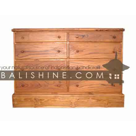 Balishine: Your natural source of indonesian handicraft presents in its Home Decor collection the Chest:114SEF653839:This chest is produced in indonesia, made from teak wood. It has 8 drawers.  Natural, chocolate or dark color