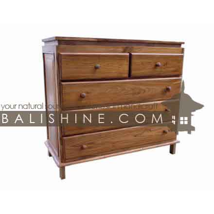Balishine: Your natural source of indonesian handicraft presents in its Home Decor collection the Chest:114SEF653982:This chest is produced in indonesia, made from teak wood. It has 5 drawers.  Natural, chocolate or dark color