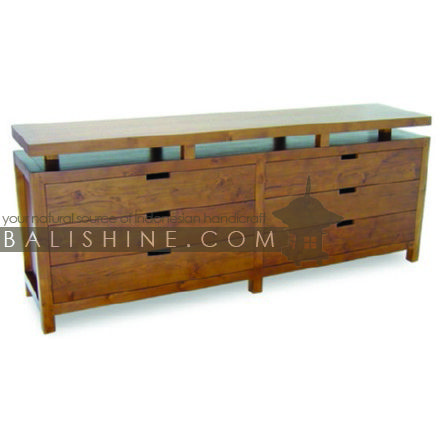 Balishine: Your natural source of indonesian handicraft presents in its Home Decor collection the Chest of Drawers:114MNF655897:This rectangular chest is produced in indonesia, made from teak wood. It has 6 drawers.  This furniture is made from high quality teak wood grade A premium. Natural, chocolate or dark color.