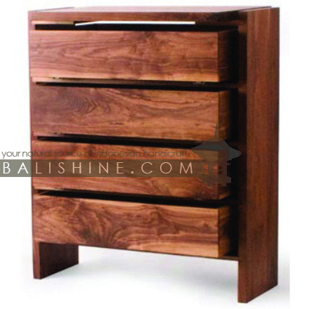 Balishine: Your natural source of indonesian handicraft presents in its Home Decor collection the Chest of Drawers:114MNF655905:This rectangular chest is produced in indonesia, made from teak wood. It has 4 drawers.  This furniture is made from high quality teak wood grade A premium. Natural, chocolate or dark color.