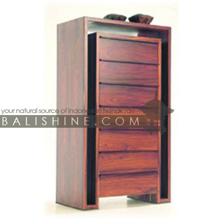Balishine: Your natural source of indonesian handicraft presents in its Home Decor collection the Chest of Drawers:114MNF655906:This rectangular chest is produced in indonesia, made from teak wood. It has 7 drawers.  This furniture is made from high quality teak wood grade A premium. Natural, chocolate or dark color.