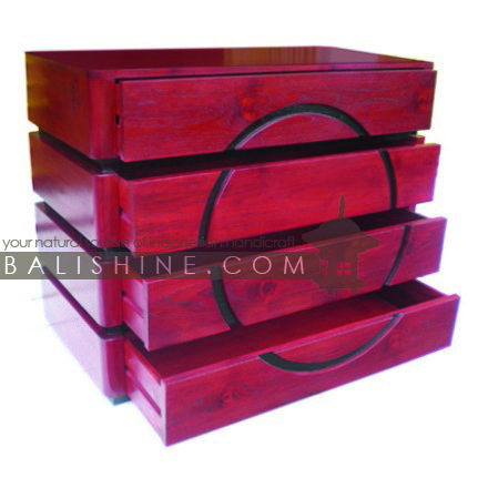 Balishine: Your natural source of indonesian handicraft presents in its Home Decor collection the Chest of Drawers:114MNF655924:This rectangular chest is produced in indonesia, made from teak wood. It has 4 drawers.  This furniture is made from high quality teak wood grade A premium. Natural, chocolate or dark color.