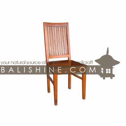 Balishine: Your natural source of indonesian handicraft presents in its Home Decor collection the Dining Chair:114GEN663808:This dining chair is produced in indonesia, made from teak wood.  Natural, chocolate or dark color