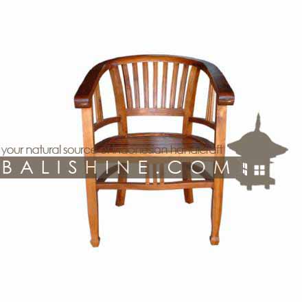 Balishine: Your natural source of indonesian handicraft presents in its Home Decor collection the Dining Chair:114GEN663809:This dining chair is produced in indonesia, made from teak wood.  Natural, chocolate or dark color