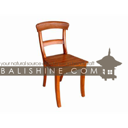 Balishine: Your natural source of indonesian handicraft presents in its Home Decor collection the Dining Chair:114SEF663804:This dining chair is produced in indonesia, made from teak wood.  Natural, chocolate or dark color